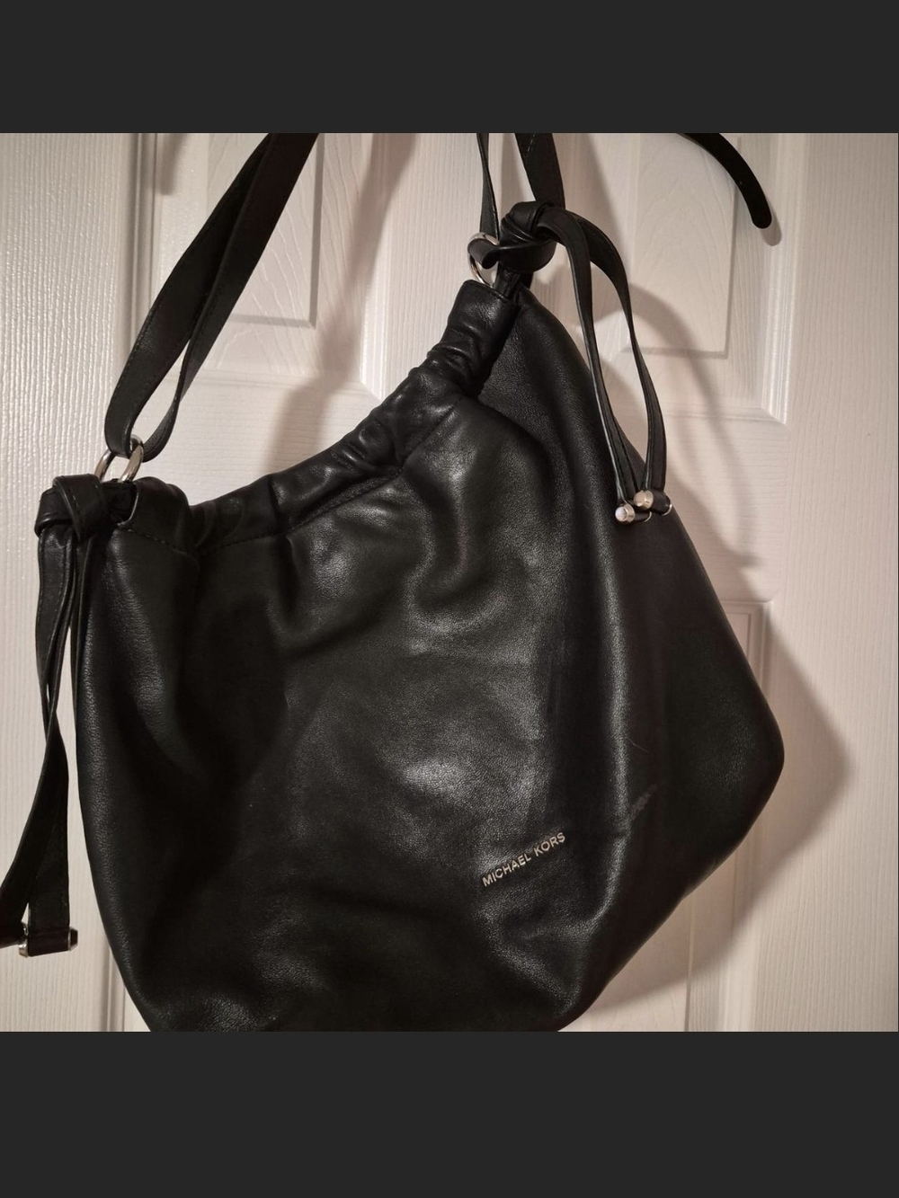 Michael Kors Black Leather Shoulder Bag